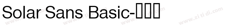 Solar Sans Basic字体转换